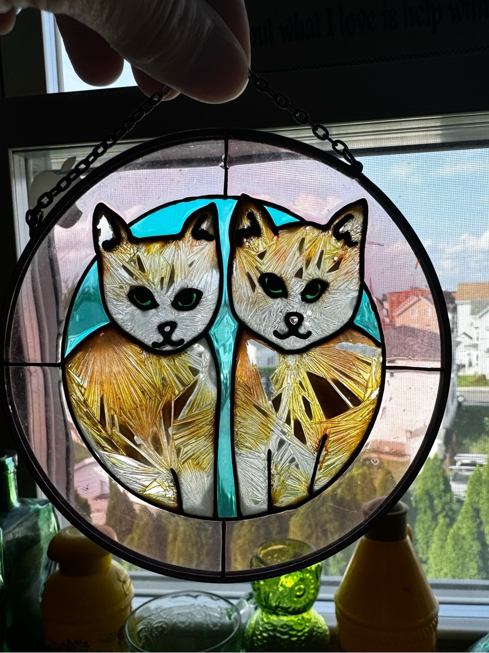 Cat Suncatcher Vintage